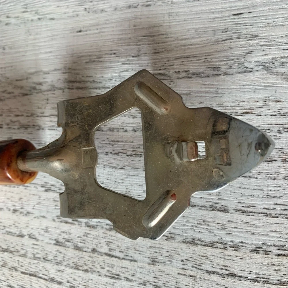Vintage Bakelite Can Bottle Jar Opener Butterscotch Swirl Barware Kitchenware